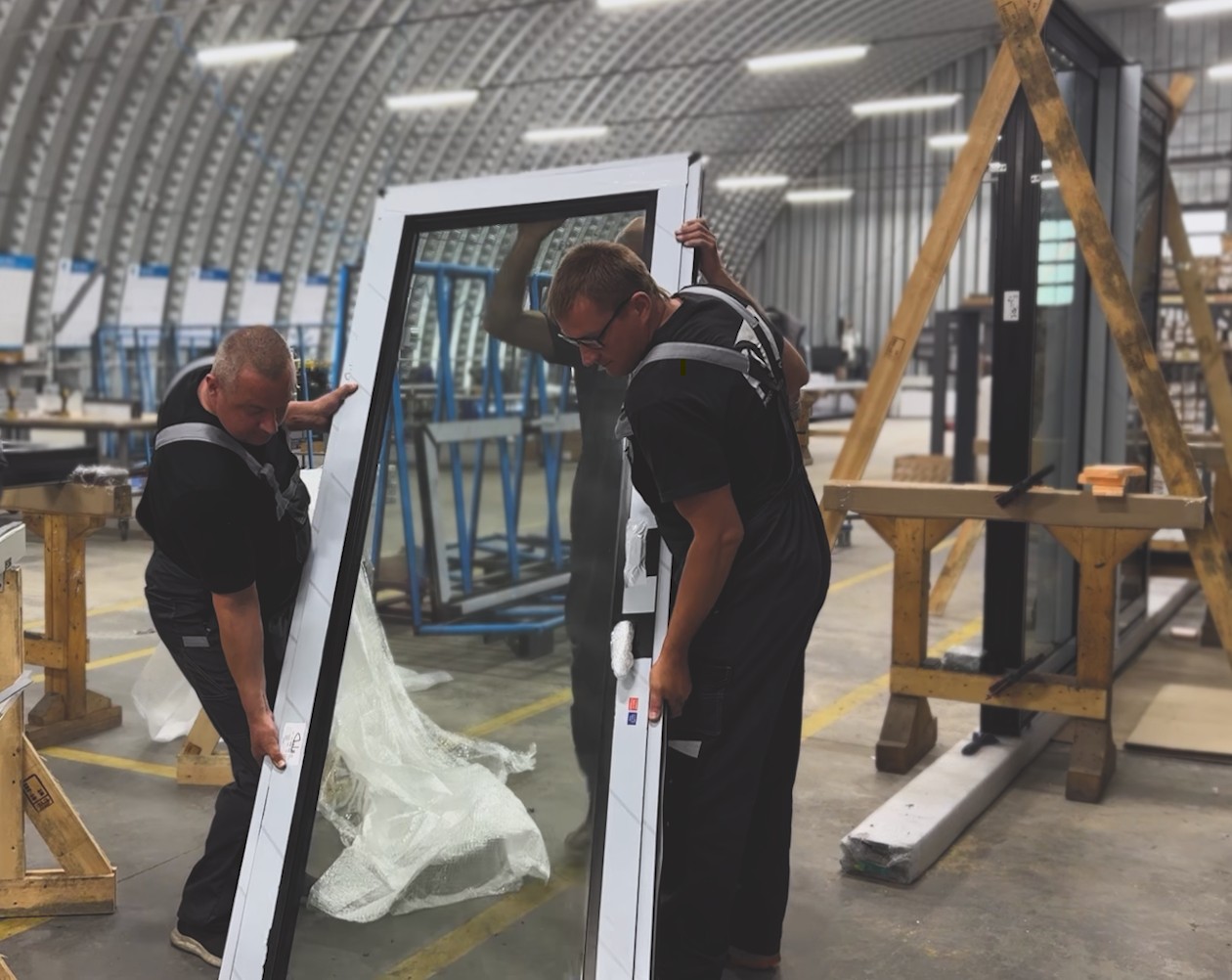 Custom aluminum sliding doors and windows manufactured by Avrams Windows and Doors for Atlanta projects