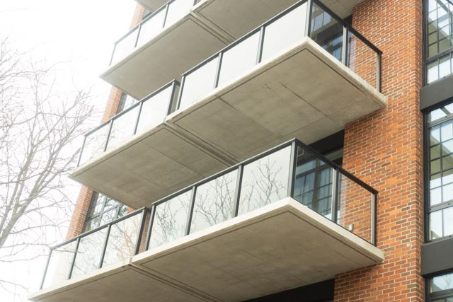 Astoria NY aluminum windows and balcony railings project